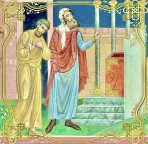 Pharisee and tax collector. Presumption and contempt; humility and Justification