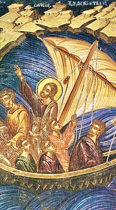 Sulle acque agitate, con vento contrario