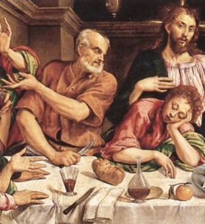 Gesù chiede a Pietro di seguirlo [«Me, Segui» Gv 21,22] anziché preoccuparsi del futuro del discepolo amato.