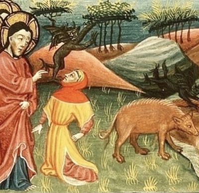 Indemoniati e mandria di porci