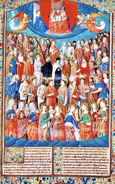 Pointing downwards, from service to Communion