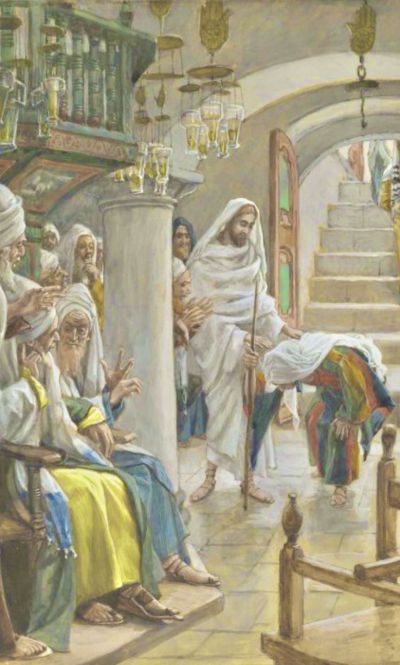 Jesus and bent humanity