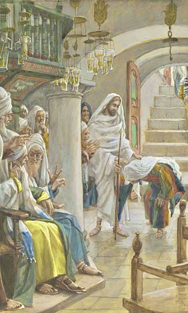 Jesus and bent humanity