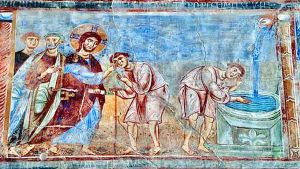 Born blind, under interrogation; freed from original sin and blackmail