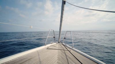 Apron co-workers, on a little boat. Do you love me? I care for you